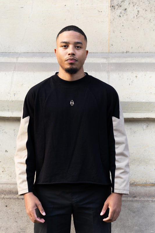 T-shirt Allnatt en Coton et Jean - Noir et Blanc